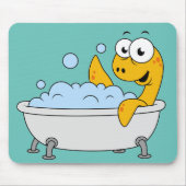 Illustratie van een badend monster van Loch Ness. Muismat (Voorkant)