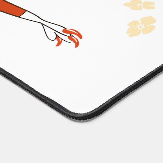 Illustratie van een balletdanseraptor. 2 bureaumat (Hoek)