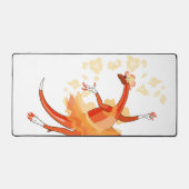 Illustratie van een balletdanseraptor. 2 bureaumat (Voorkant)