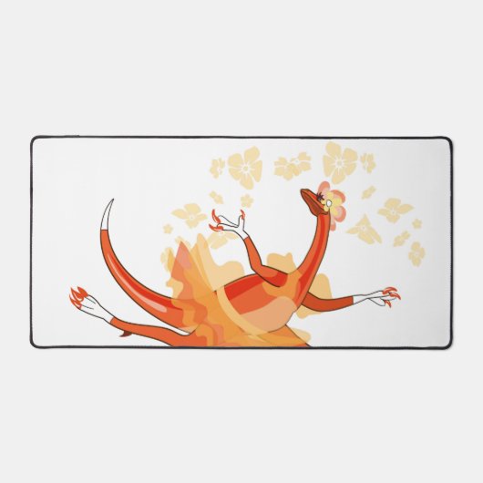 Illustratie van een balletdanseraptor. 2 bureaumat (Voorkant)