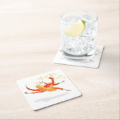 Illustratie van een balletdanseraptor. 2 kartonnen onderzetters (Insitu)