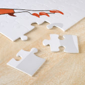 Illustratie van een balletdanseraptor. 2 legpuzzel (Zijkant)