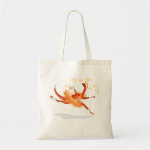 Illustratie van een balletdanseraptor. 2 tote bag
