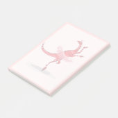 Illustratie van een balletdanseraptor. post-it® notes (Schuin)