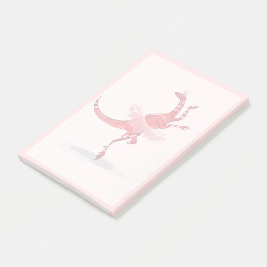 Illustratie van een balletdanseraptor. post-it® notes (Schuin)