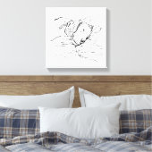 Illustratie van een Beagle-hond liefhebber  Canvas Afdruk (Insitu (Slaapkamer))