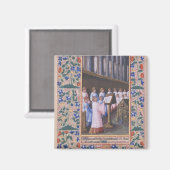 Illustratie van een begrafenisdienst magneet (Voorkant / Achterkant)