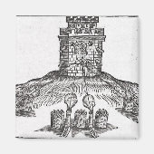 Illustratie van een beleggingsoorlog magneet (Voorkant)