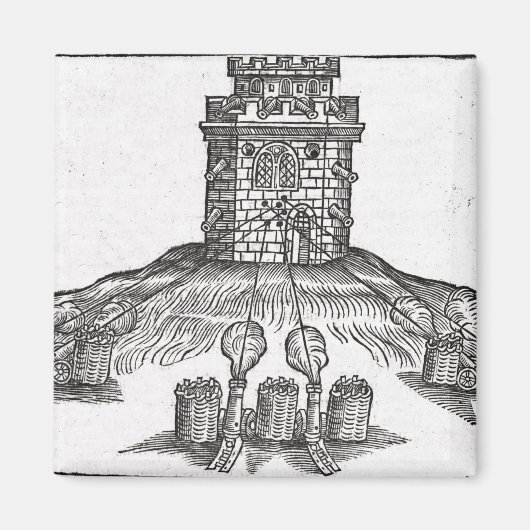 Illustratie van een beleggingsoorlog magneet (Voorkant)