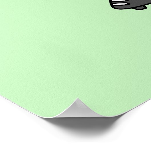 Illustratie van een brontosaurus-honkbalspeler. poster (Hoek)