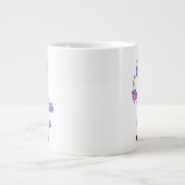 Illustratie van een brontosauruschemicus. grote koffiekop (Voorkant)