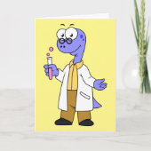 Illustratie van een brontosauruschemicus. kaart (Voorkant)