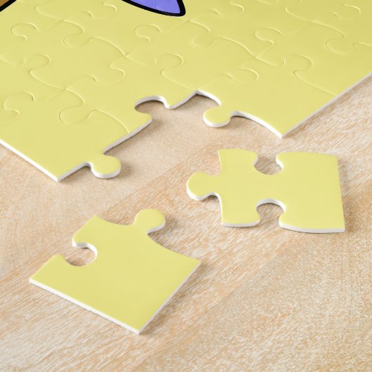 Illustratie van een brontosauruschemicus. legpuzzel (Zijkant)