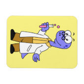 Illustratie van een brontosauruschemicus. magneet (Horizontaal)