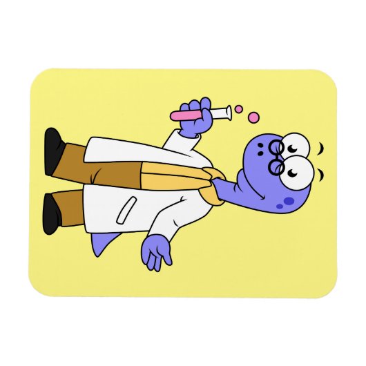 Illustratie van een brontosauruschemicus. magneet (Horizontaal)