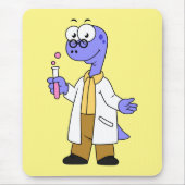 Illustratie van een brontosauruschemicus. muismat (Voorkant)