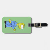 Illustratie van een brontosaurusmechanicus. bagagelabel (Voorkant horizontaal)