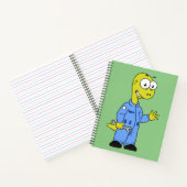 Illustratie van een brontosaurusmechanicus. notitieboek (Binnen)