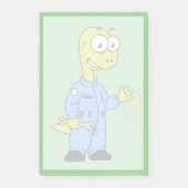 Illustratie van een brontosaurusmechanicus. post-it® notes (Voorkant)