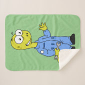 Illustratie van een brontosaurusmechanicus. sherpa deken (Voorkant (horizontaal))