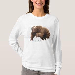 Illustratie van een bruin beer t-shirt