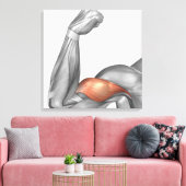 Illustratie van een buigzame arm met een snijpunt canvas afdruk (Insitu (Woonkamer))