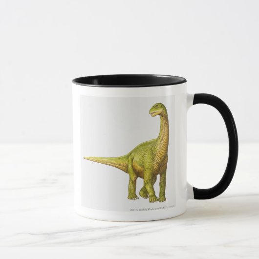 Illustratie van een Camarasaurus Mok (Rechts)