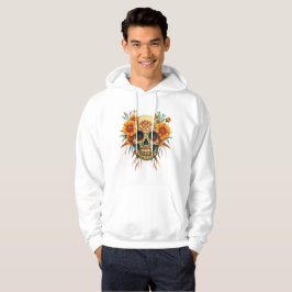 Illustratie van een Câne de Fête des Morts Hoodie