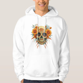 Illustratie van een Câne de Fête des Morts Hoodie