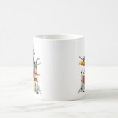 Illustratie van een chasmosaurus die de drums besp koffiemok (Center)