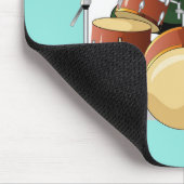 Illustratie van een chasmosaurus die de drums besp muismat (Hoek)