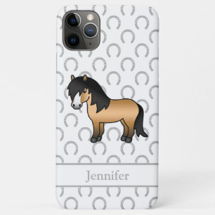 Illustratie van een cute cartoon buckskin Shetland Case-Mate iPhone Case