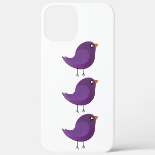 Illustratie van een Cute Paarse Kleine Vogel Case-Mate iPhone Case