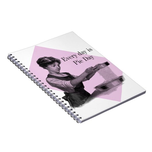 illustratie van een dame die bakken notitieboek (Rechterzijde)