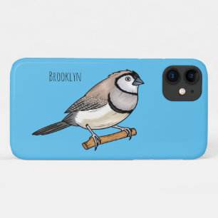 Illustratie van een dubbelbandgors in cartooneilan Case-Mate iPhone case