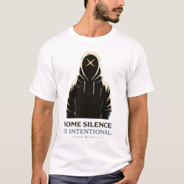 Illustratie van een figuur met kap t-shirt