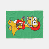 Illustratie van een Football van een brontosaurus. Fleece Deken (Voorkant (Horizontaal))