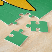 Illustratie van een Football van een brontosaurus. Legpuzzel (Zijkant)