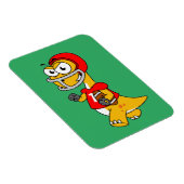 Illustratie van een Football van een brontosaurus. Magneet (Rechterzijde)