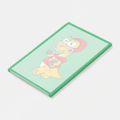 Illustratie van een Football van een brontosaurus. Post-it® Notes (Schuin)