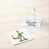 Illustratie van een fotograaf van Iguanodon. Kartonnen Onderzetters (Insitu)