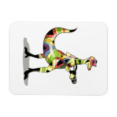 Illustratie van een fotograaf van Iguanodon. Magneet (Horizontaal)