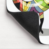 Illustratie van een fotograaf van Iguanodon. Muismat (Hoek)