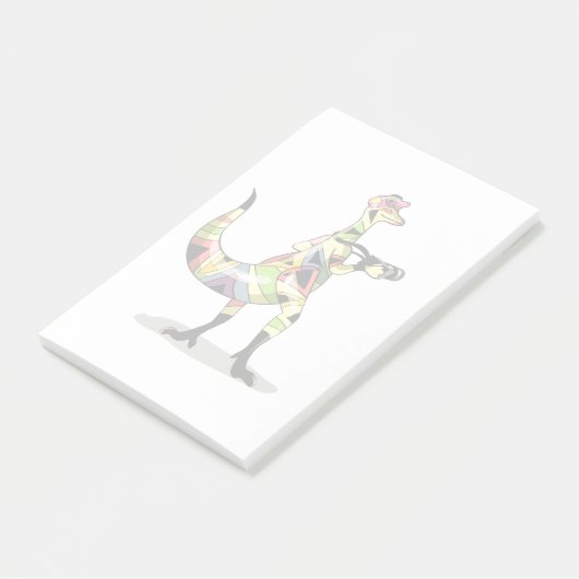 Illustratie van een fotograaf van Iguanodon. Post-it® Notes (Schuin)