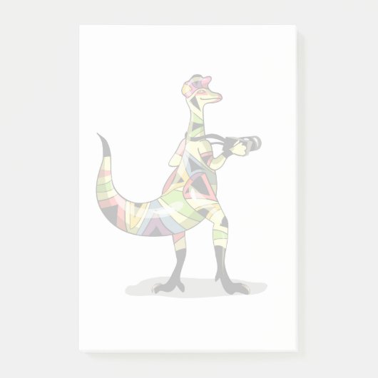 Illustratie van een fotograaf van Iguanodon. Post-it® Notes (Voorkant)