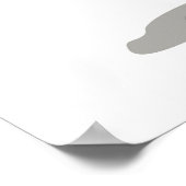 Illustratie van een fotograaf van Iguanodon. Poster (Hoek)