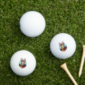 Illustratie van een gems kop golfballen (Insitu Gras)