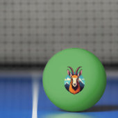 Illustratie van een gems kop pingpongbal (Net)