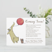 Illustratie van een grappige kattemuis en tekstzwa aankondiging (Staand voorkant)