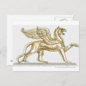 Illustratie van een griffiebeeld briefkaart (Voorkant / Achterkant)